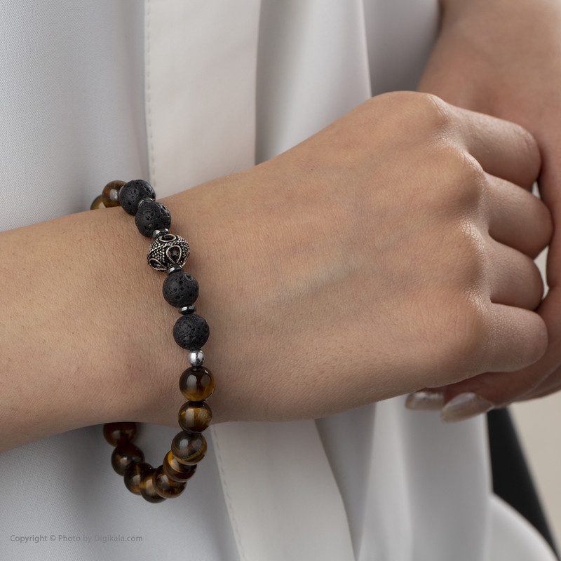 دستبند نقره مردانه مانچو مدل bs012