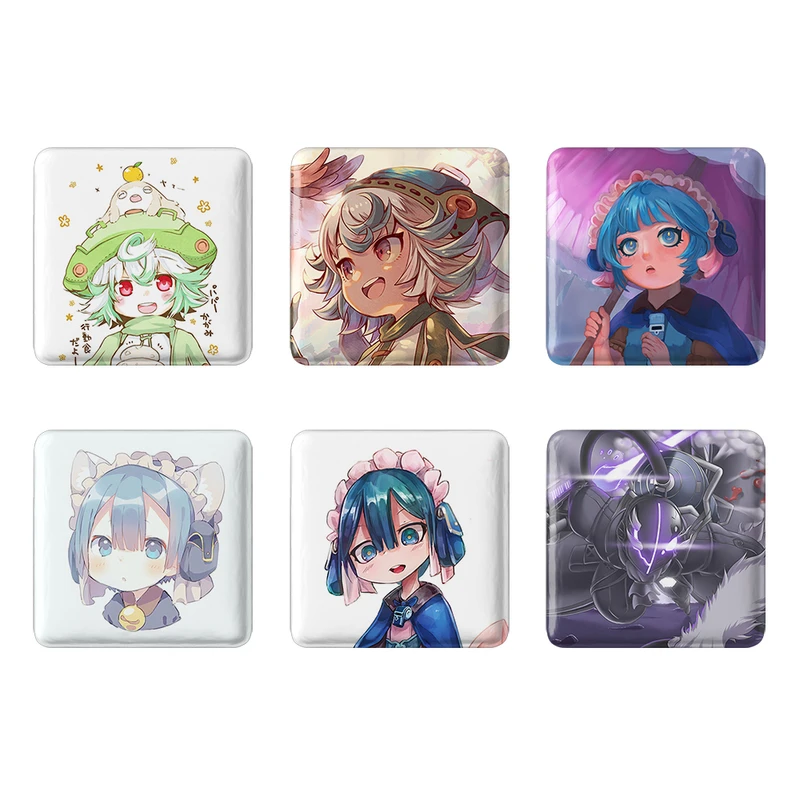 مگنت خندالو طرح انیمه ساخته شده در پرتگاه Made in Abyss کد 1343A مجموعه 6 عددی