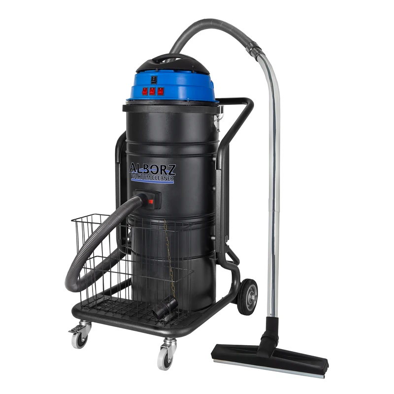 جاروبرقی صنعتی 3600 وات سازه البرز مدل اهرمی اتومات L5000 S ظرفیت 90 لیتر