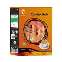 چای ماسالا با جینسینگ تشریفاتی بدون شکر و شیرین شده استویا پپتینا بسته 10 عددی