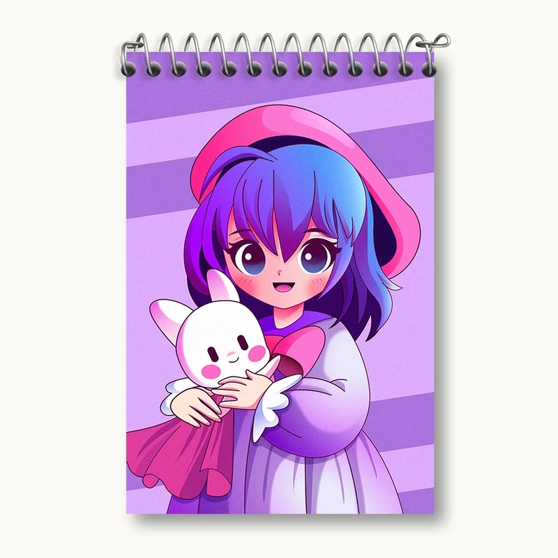 دفتر یادداشت 50 برگ خندالو مدل دخترانه کد F1991