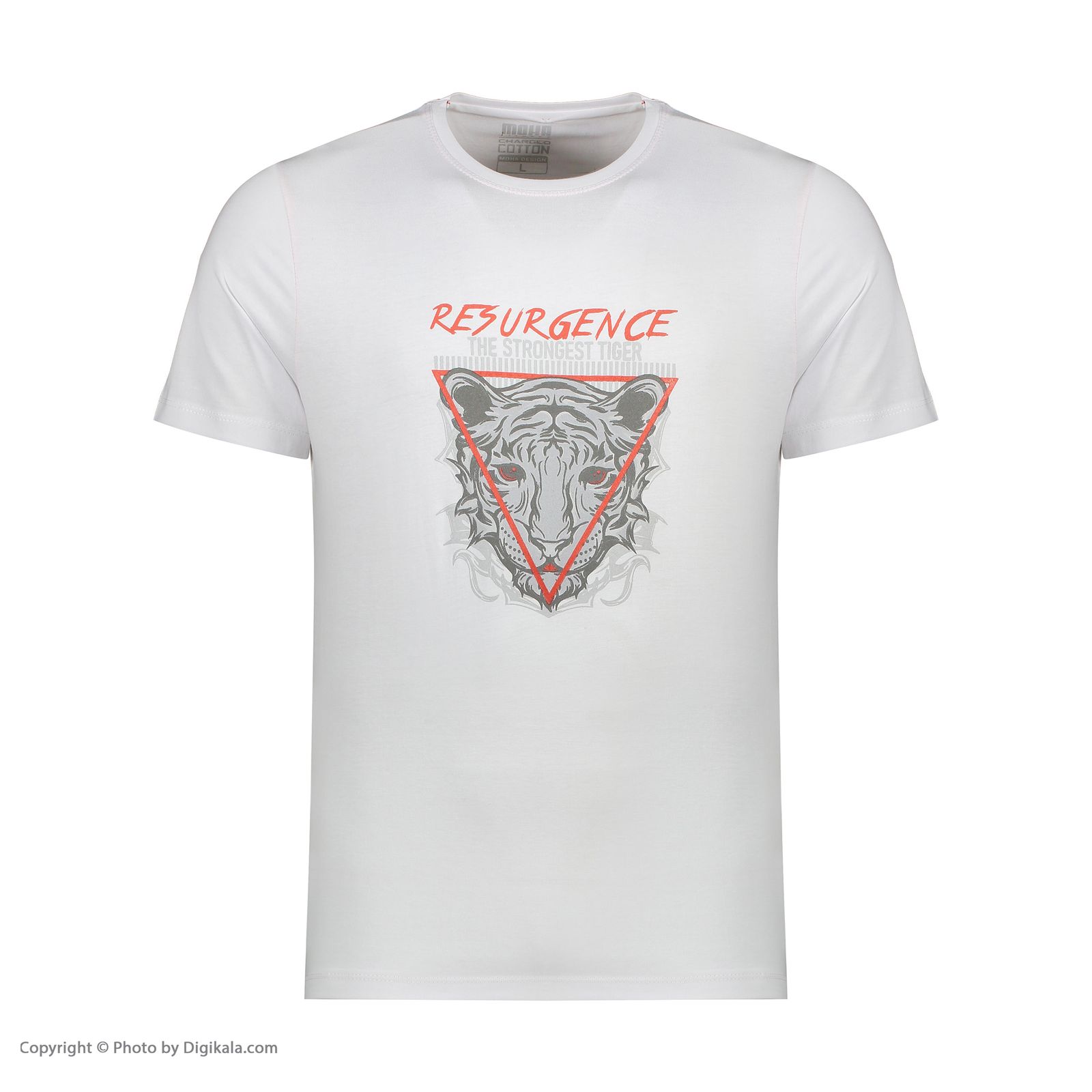 تی شرت آستین کوتاه مردانه موها فیتنس مدل TIGER - - 4