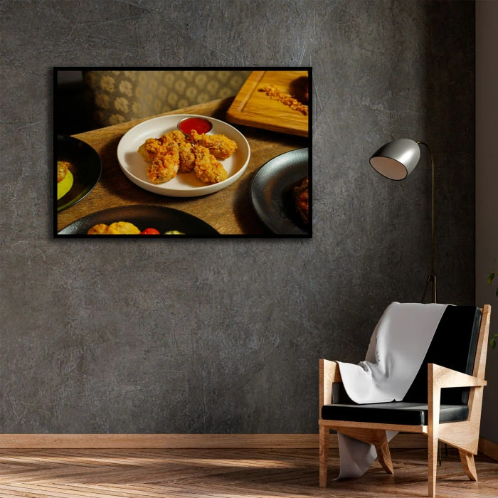 تابلو نوری بکلیت طرح سوخاری مدل B-D2263 فریم مشکی