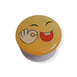 پایه نگهدارنده گوشی موبایل و تبلت پاپ سوکت طرح perfect emoji مدل پاستیلی براق