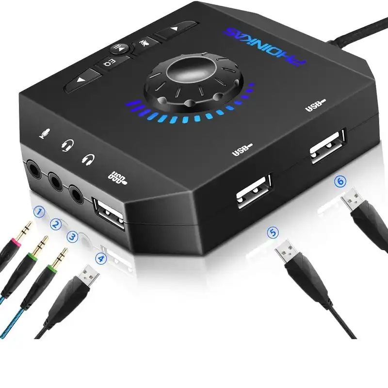 هاب 6 پورت USB 2.0  فونیکاس مدل T10