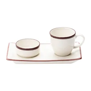 سرویس قهوه خوری 3 پارچه پورلین مدل NR10