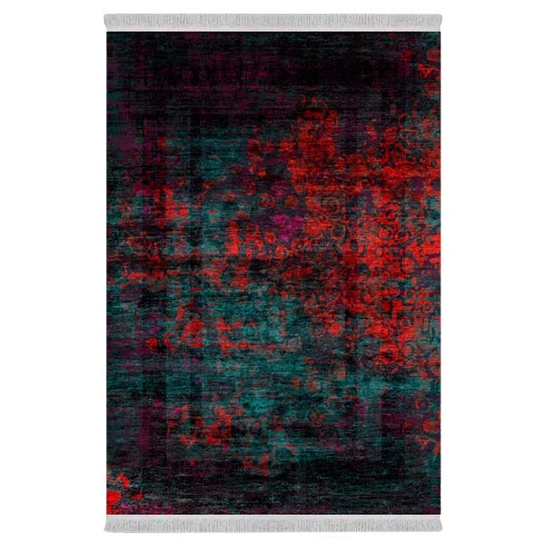 فرش پارچه‌ای دفه مدل فرشینه طرح مدرن کد 315