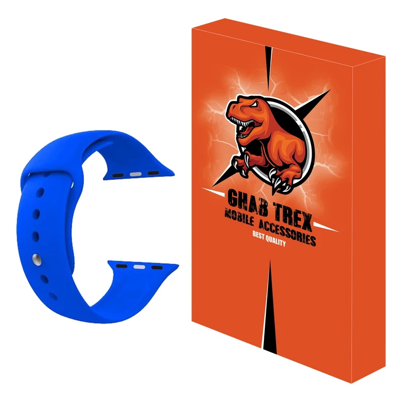 بند قاب تی رکس مدل A-silicon مناسب برای اپل واچ 45 / 44 / 42 میلی متری