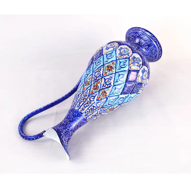 پارچ میناکاری مسی طرح اسلیمی کد P25