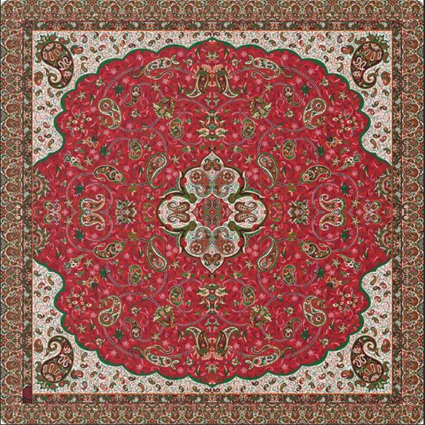 رومیزی ترمه حسینی مدل شاه عباسی