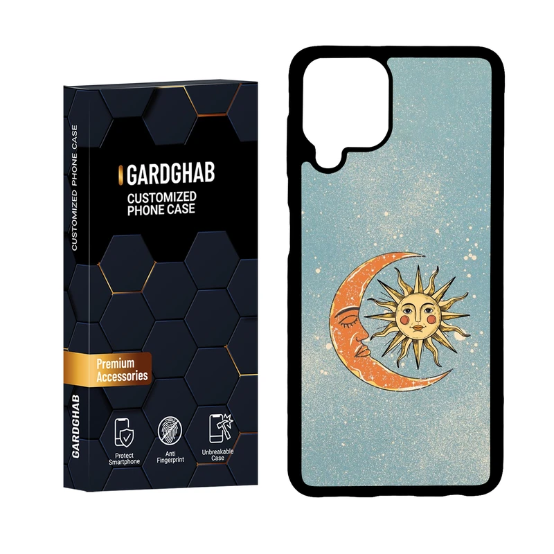   کاور گارد قاب مدل پشت گلس هنری مناسب برای گوشی موبایل سامسونگ Galaxy A22 4G