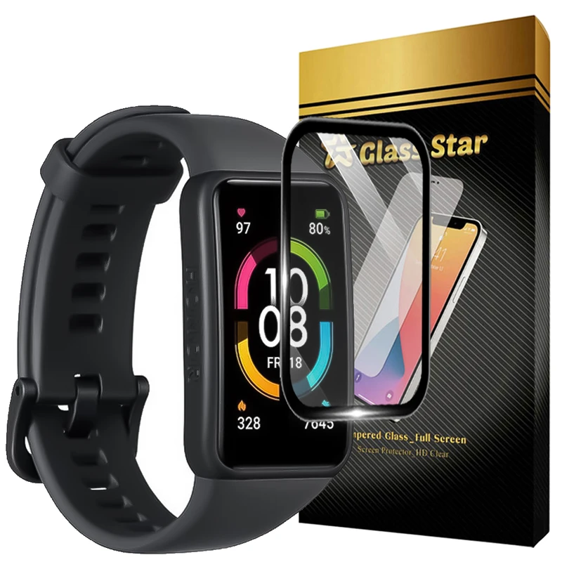 محافظ صفحه نمایش گلس استار مدل GWPM مناسب برای ساعت هوشمند آنر Band 6