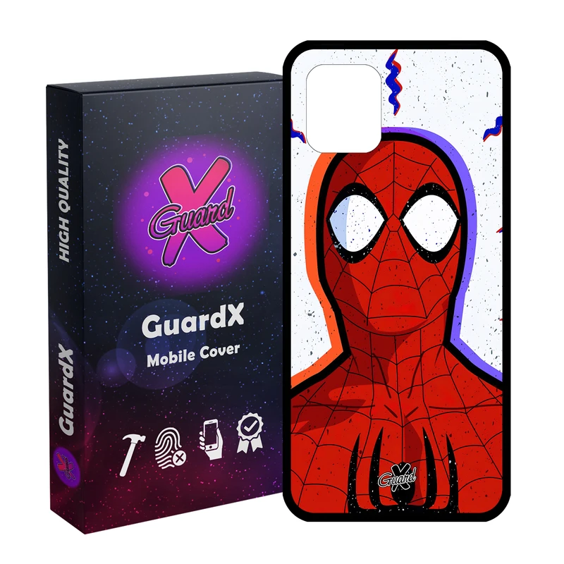 کاور گارد ایکس طرح Spider Man مدل Glass10495 مناسب برای گوشی موبایل سامسونگ Galaxy Note 10 Lite / A81