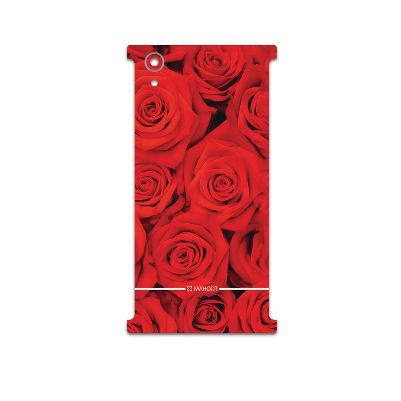 برچسب پوششی ماهوت مدل Red-Flower مناسب برای گوشی موبایل سونی Xperia XA1 Plus