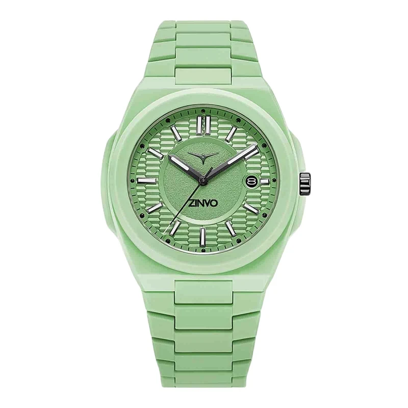 ساعت مچی عقربه‌ای کوارتز مردانه زینوو مدل Aero Rival Mint