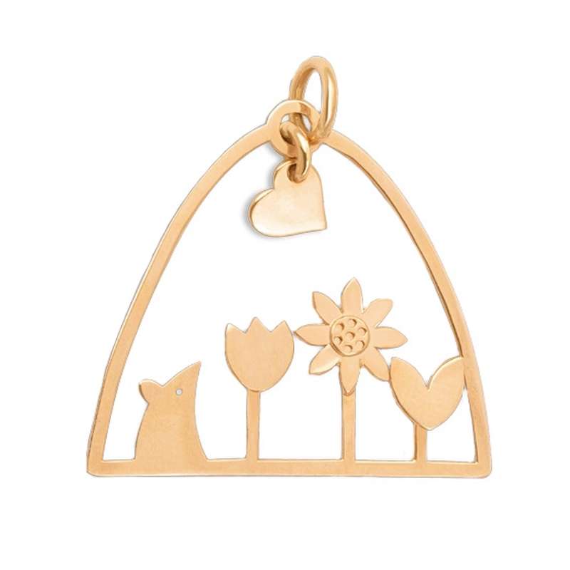 آویز گردنبند طلا 18 عیار دخترانه مدل گاس موشه آویز گردنبند طلا 18 عیار دخترانه مدل گاس موشه