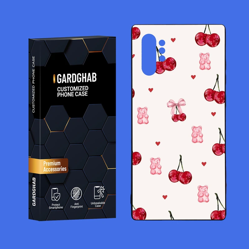 کاور گارد قاب مدل دورژله ای پشت گلس دخترانه مناسب برای گوشی موبایل سامسونگ Galaxy Note 10 Plus