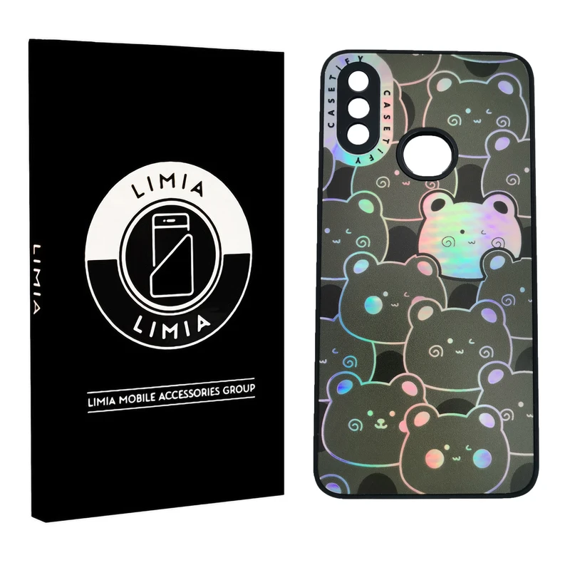کاور لیمیا مدل فانتزی لنزدار پشت شیشه ای طرح عروسکی شبرنگی مناسب برای گوشی موبایل سامسونگ Galaxy A10s