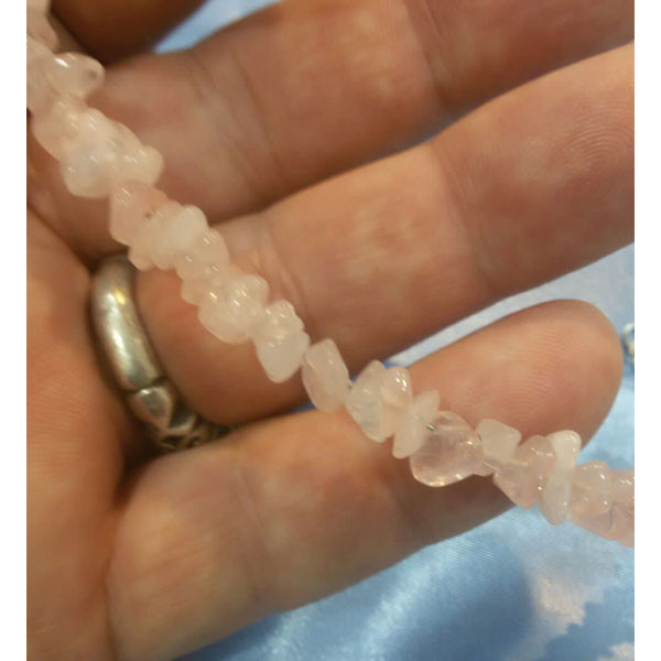 دستبند مدل سنگ طبیعی رزکوارتز