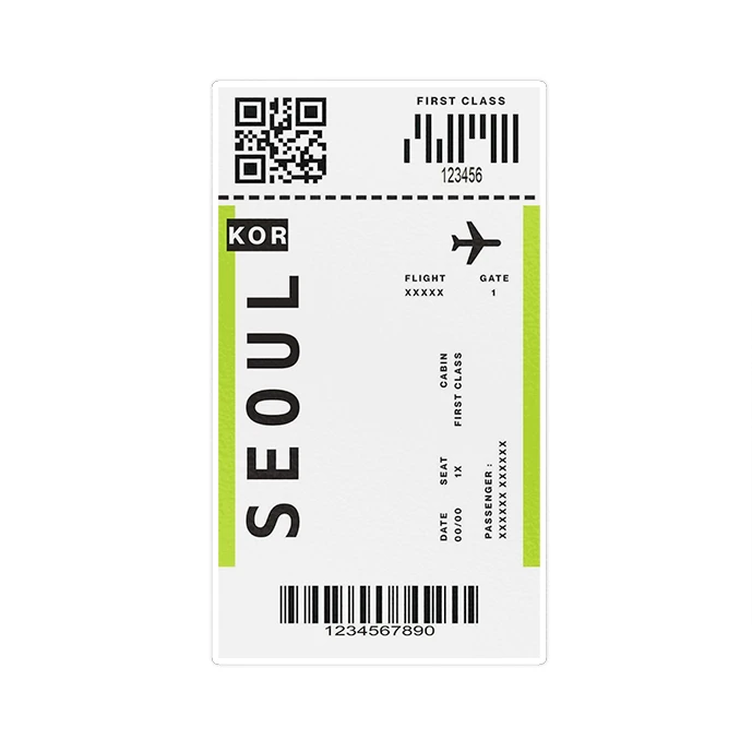 استیکر لپ تاپ ماسا دیزاین طرح SEOUL مدل STK1656