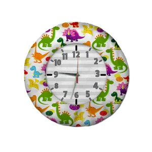 ساعت دیواری کودک شمسه نگار مدل دایناسور 