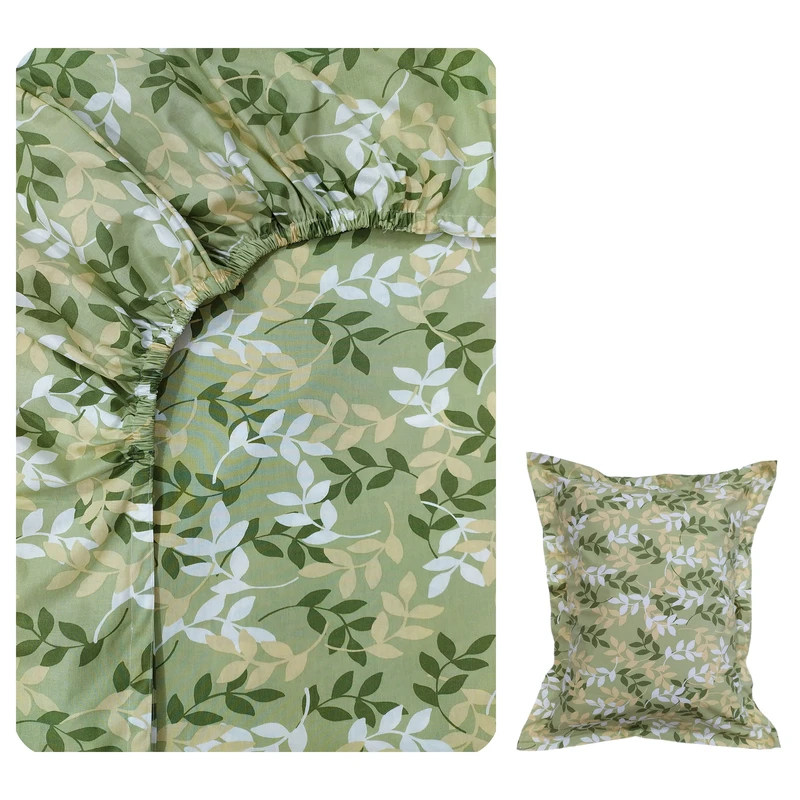 سرویس ملحفه 1 نفر 2 تکه پانیذ پود مدل شبنم کد P105-1