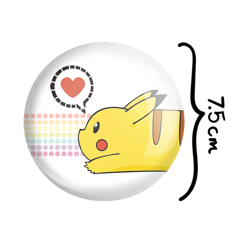 آینه جیبی خندالو طرح پیکاچو انیمه پوکمون مدل تاشو کد 17334