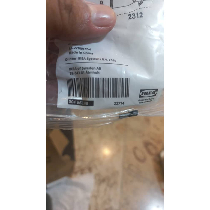 گیره پرده حمام ایکیا مدل HASSJÖN کد 008 بسته 12 عددی