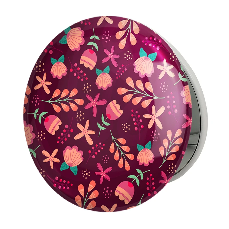 آینه جیبی خندالو طرح گل گلی مدل تاشو کد 29081