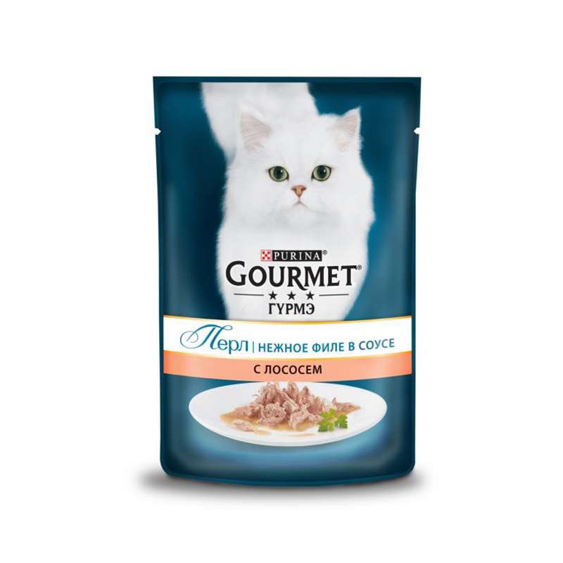 پوچ گربه گورمت مدل ماهی وزن 890 گرم