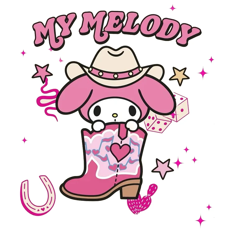 استیکر پارچه و لباس پاد آفرین مدل کرومی و مای ملودی کد S2357