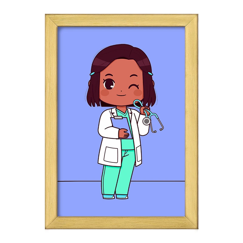 تابلو خندالو طرح پزشک و پرستار کودکانه کد 36489
