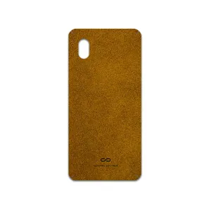 MAHOOT Brown-Chamois-Leather Cover Sticker for Samsung Galaxy A01 Core