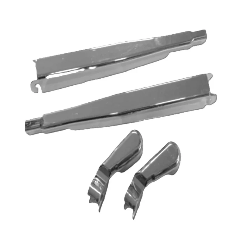 قاب پایه برف پاک کن خودرو کالانیکس مدل GHB-405EST-100208 طرح استیل مناسب برای پژو 405 مجموعه 4 عددی