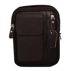 کیف رودوشی مردانه مدل 077 چرم طبیعی فلوتر