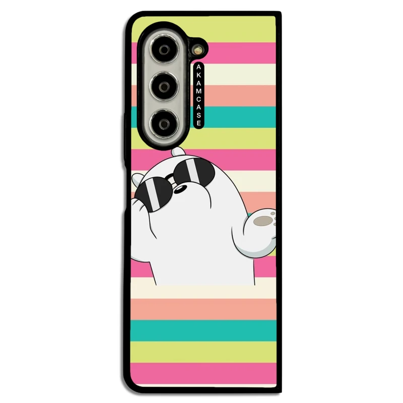 کاور آکام مدل AMCWSGZFOLD5-BARE BEAR11 مناسب برای گوشی موبایل سامسونگ Galaxy Z Fold 5