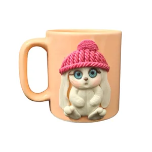 ماگ سرامیکی مدل عروسکی طرح خرگوش