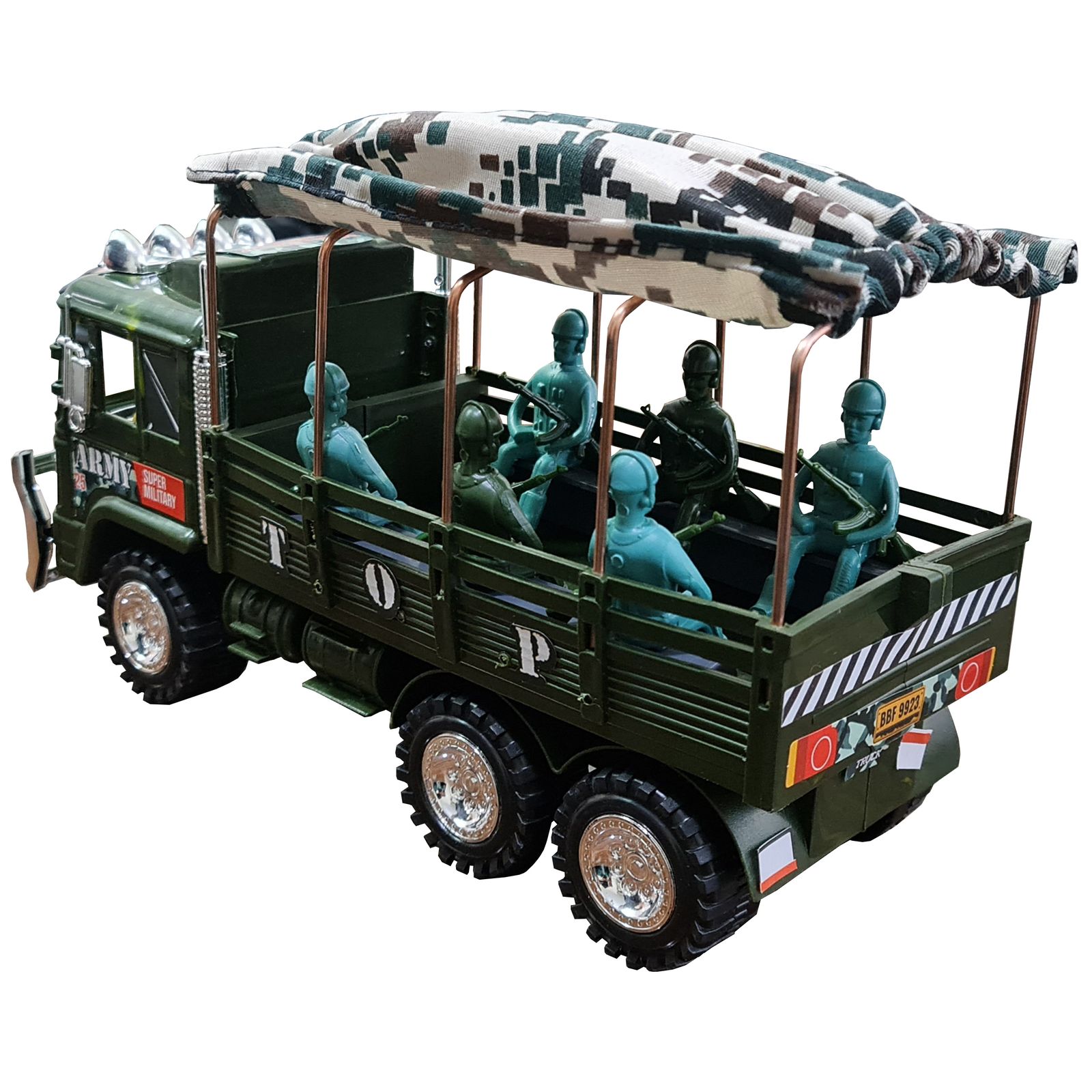 اسباب بازی جنگی مدل کامیون ارتشی حمل سربازان -  - 3