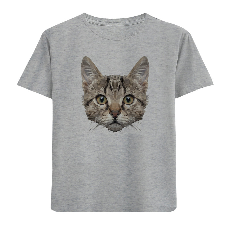 تی شرت آستین کوتاه پسرانه مدل گربه N158
