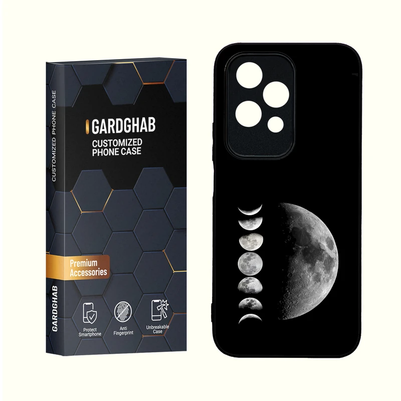 کاور گارد قاب مدل دور ژله ای پشت گلس کهکشان مناسب برای گوشی انر Honor 200 Lite 5G