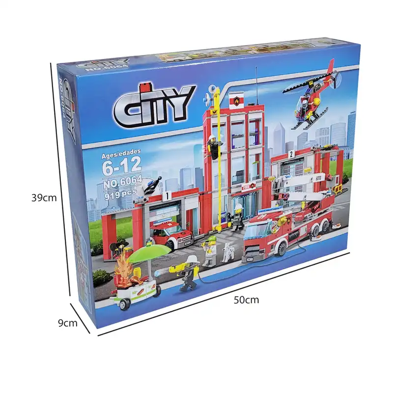 ساختنی ایستگاه و ماشین اتش نشانی مدل CITY کد 6064111111