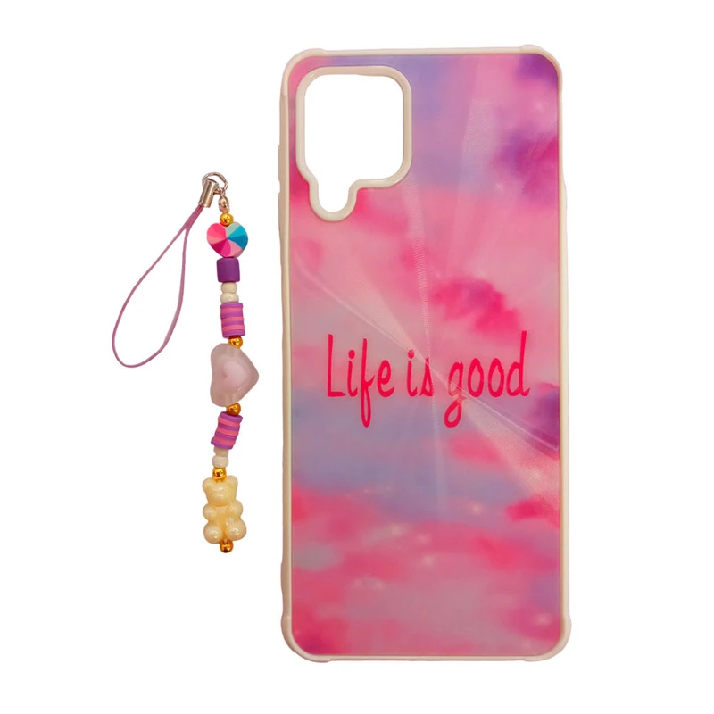 کاور طرح لیزری مدل آسمان کد A10163 مناسب برای گوشی موبایل سامسونگ Galaxy A22 4G به همراه بند آویز