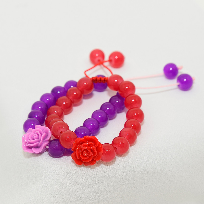 دستبند دخترانه دلنار گالری مدل گل رز