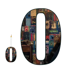 استند تولد مدل عدد 0 طرح هری پاتر به همراه شمع