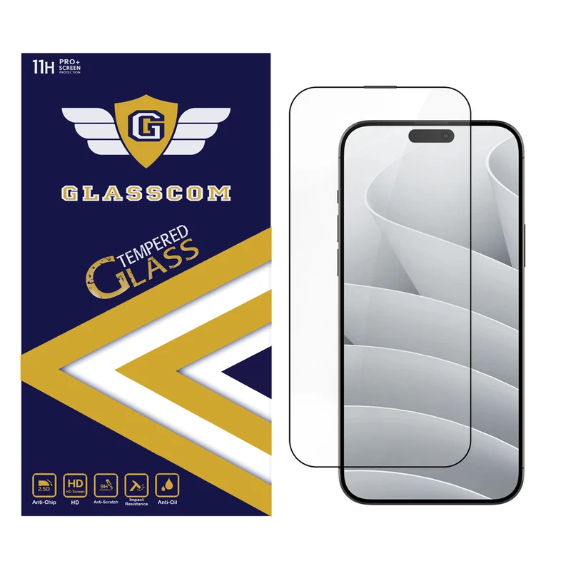 محافظ صفحه نمایش گلس کام مدل GC-I15 مناسب برای گوشی موبایل اپل iPhone 15