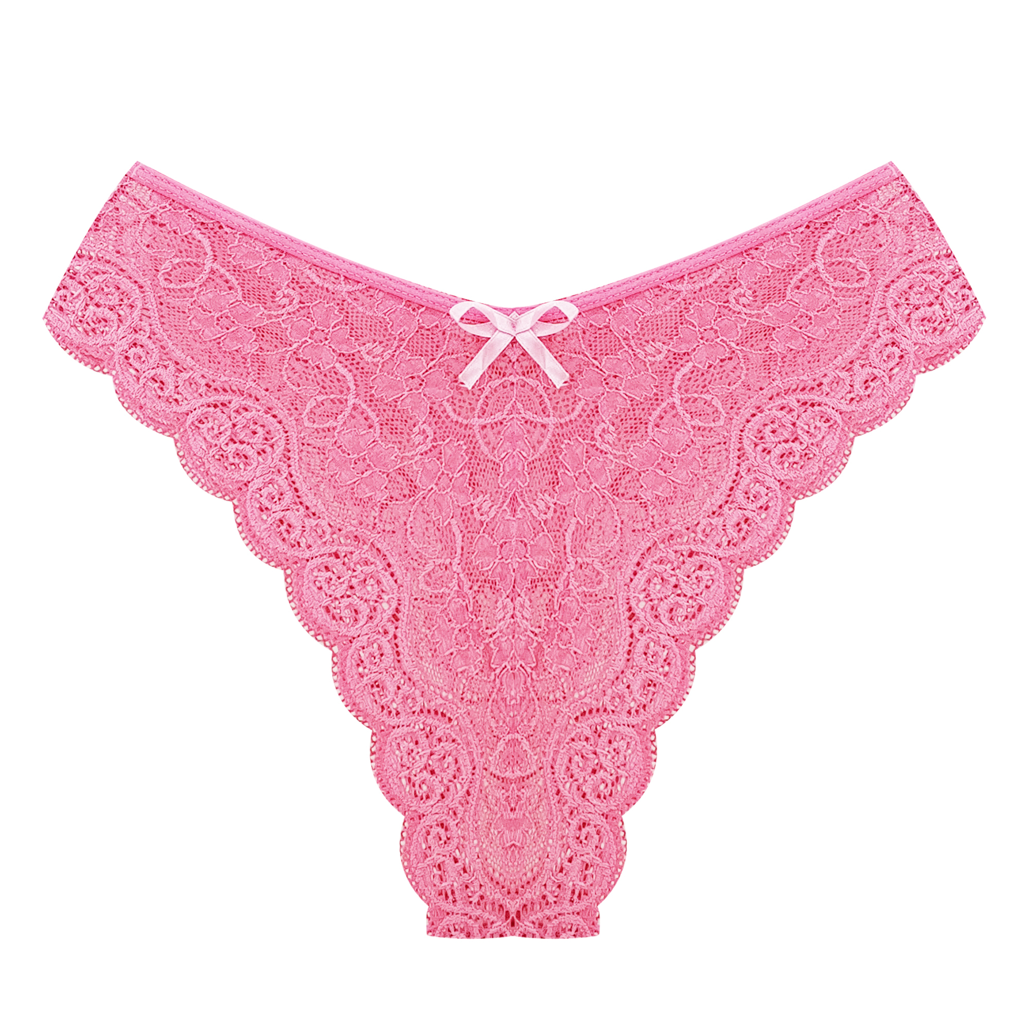 ست شورت و نیم تنه زنانه مدل گیپور 1 رنگ صورتی