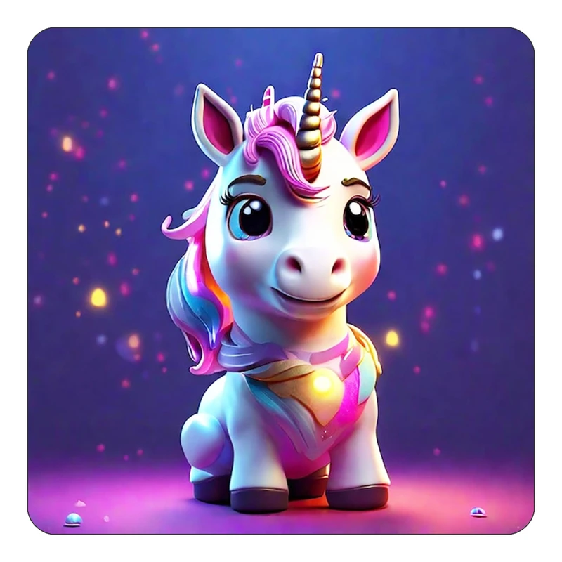 مگنت کاکتی طرح اسب تک شاخ و یونیکورن مدل mp30871