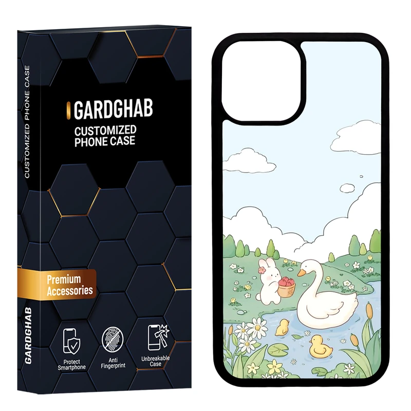 کاور گارد قاب مدل دور ژله ای فانتزی مناسب برای گوشی موبایل اپل iPhone 13 Mini