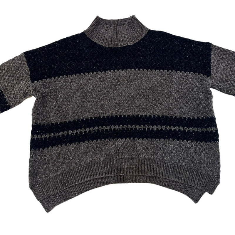 پلیور یقه ایستاده زنانه مدل T5 رنگ سرمه ای