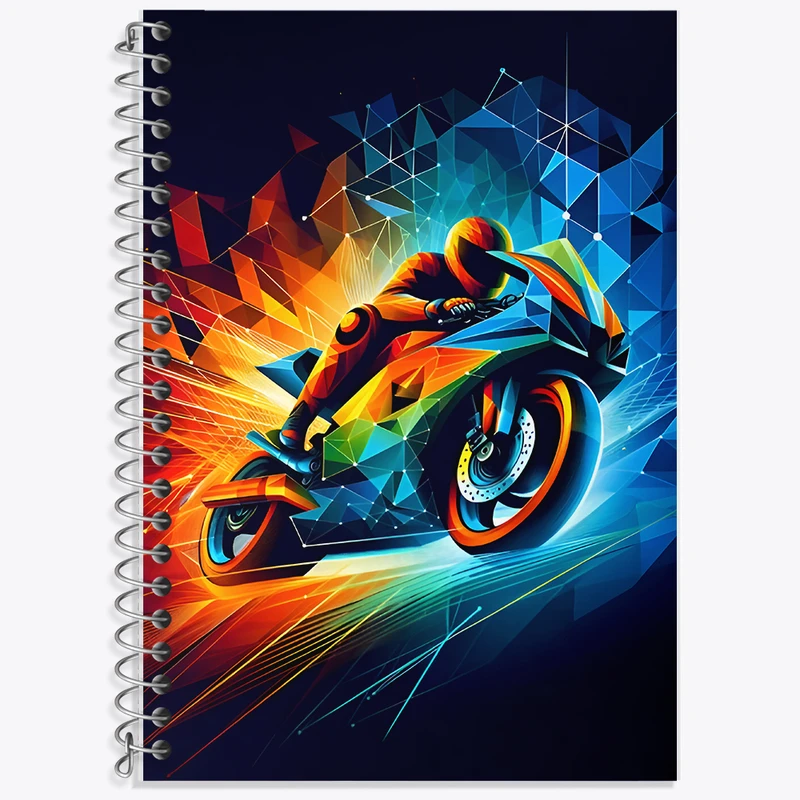 دفتر لغت 50 برگ خندالو طرح موتور سیکلت کد F8001